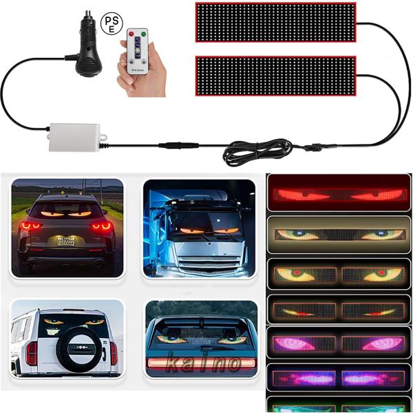 デビルアイ led ライト 車 スクリーン トラック DIYテキストパターン