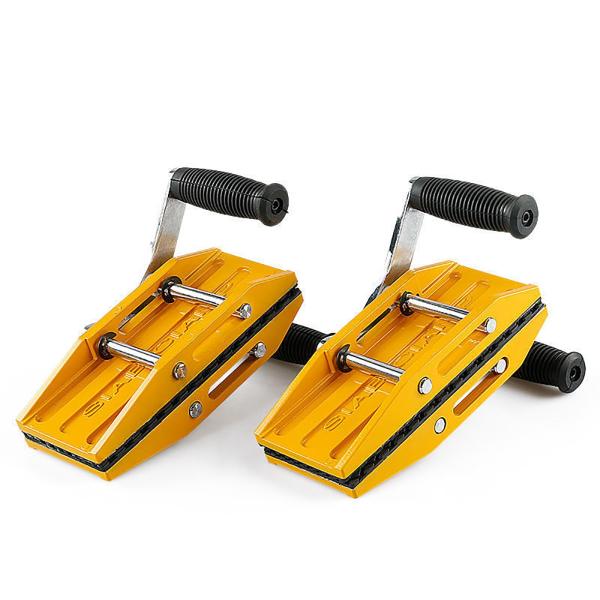 リフター ガラス運搬用リフター 2点セット ハンドリング道具 片手/両手 厚さ45mm以下のガラス、石材、タイル、木材、段ボール、樹脂シートなどの運搬用 最大350k