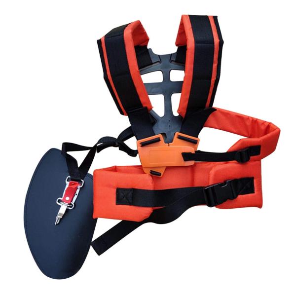 刈払機 草刈機 作業用 肩掛けバンド ダブルタイプ 肩掛け バンド 肩掛けハーネス 背負い式 草刈り機 肩掛けベルト ダブル型ワイド 腰パッドつき 両肩ベルトタイ