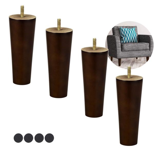 ○ 高品質な丸太を使用しています：環境に優しい高品質無垢材を使用した木製家具脚4本は、環境に優しく無臭の家具脚です。表面は滑らかで、長持ちし、光沢があります。○ な使用：様々な色やスタイルの家具、ドレッシングテーブル、テレビキャビネット、サ...