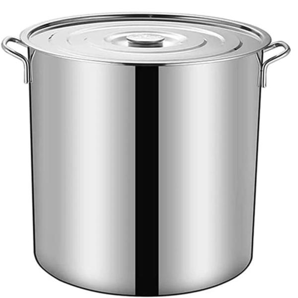 寸胴鍋 ステンレス 蓋付き 両手 煮込み料理 IH対応熱源 大きい鍋