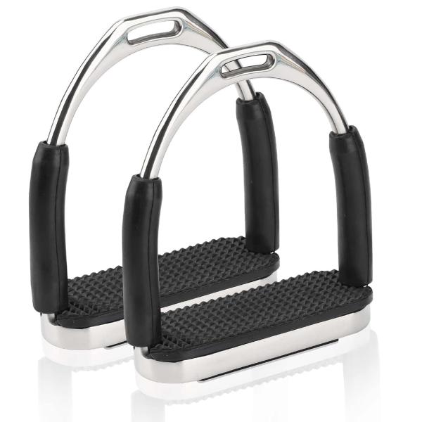 馬用鐙 ステンレス鋼 馬鐙 左右に振れ あぶみ 乗馬鐙 乗馬安全鐙 馬