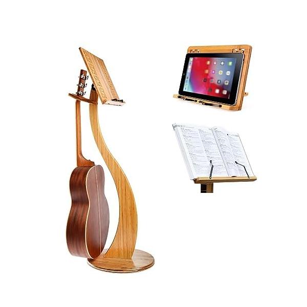 ギタースタンド 木製 ロックスタンド ギターベース用スタンド 収納