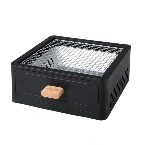 バーベキューグリル バーベキューコンロ 卓上 小型 BBQグリルバーベキューグリル コンロ 煙が少ない コンパクト バーベキュー用品 炭 炭火 簡単 着火 ?合 4〜6