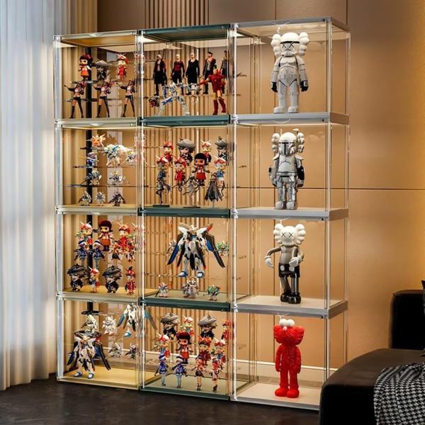 3pcsホビー用収納ケース 30*17*23cm フィギュアボックス コレクション