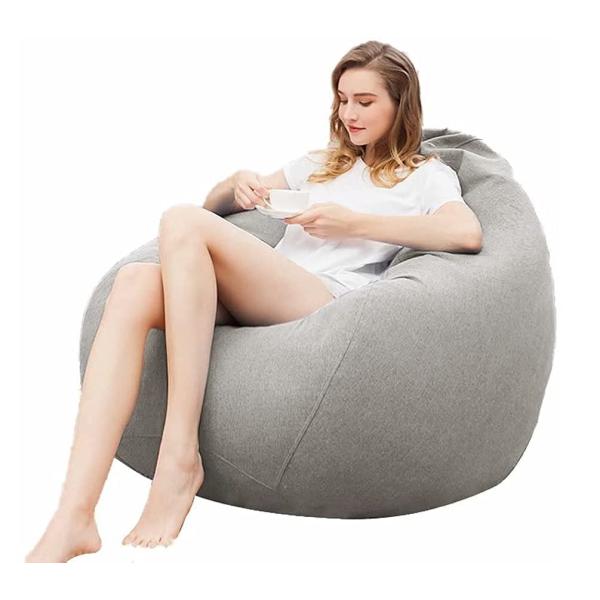 高品質素材:カバー：上質なコットンとリネン 。詰め物：EPS極小ビーズで絶妙なもちもち感のある座り心地を実現します。また、嫌な匂いはなく、弾力性は高いです。座り心地抜群：座れば誰でもダメになり、一度座ると離れられなくなる、リラックスタイムに...