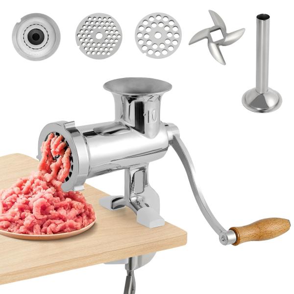 手動ミンサー ミンチ機 ひき肉機 肉ひき・腸詰め・粉ひきを一台でOK