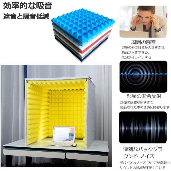 防音ブース 簡易防音室 防音ボックス 防音シート 防音壁 卓上吸音ボッ