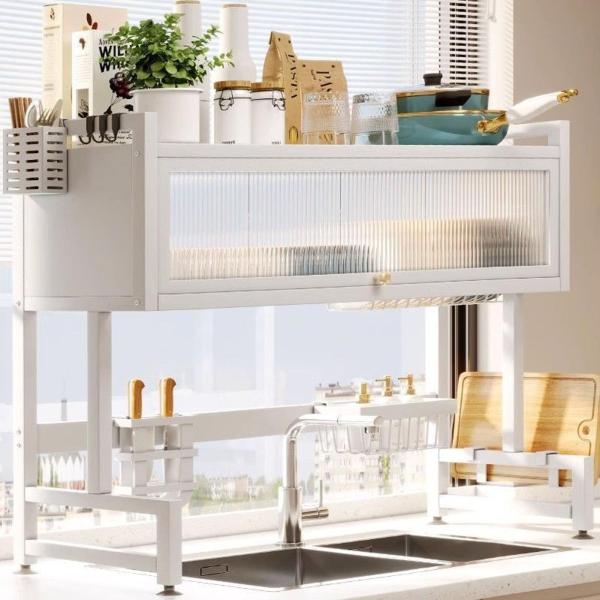 【省スペース】:この食器洗い機の垂直2段デザインにより、シンクの上で食器を洗って乾燥させることができ、カウンタートップを解放してキッチンをすっきりさせます。 住宅、小さなアパート、コンドミニアム、寮などに最適です。【多機能デザイン】: カト...