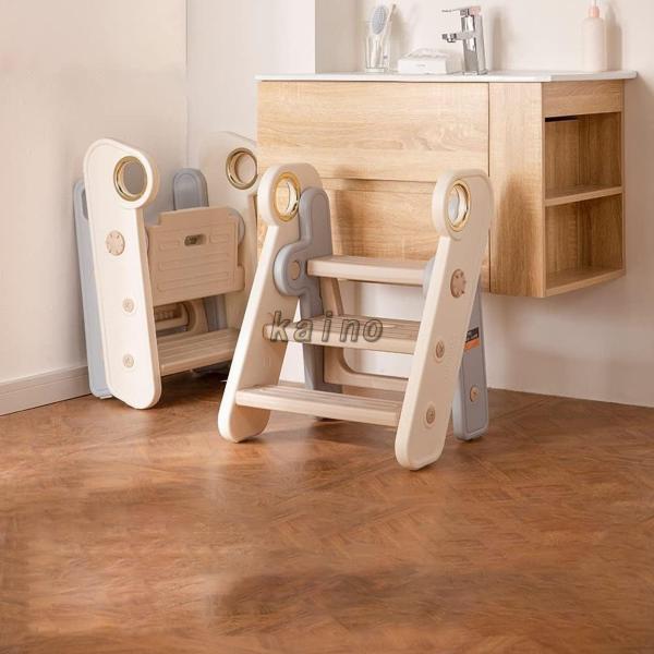 【多機能子供用踏み台】このスツールは自宅のあらゆる場所に存在し、日常使いの子供の自立発達を機能させます。幼児が手を洗うための踏み台としてだけでなく、トイレトレーニング用の踏み台、浴室洗浄用の高い踏み台、赤ちゃんのハイアクセスはしご、小さな座...