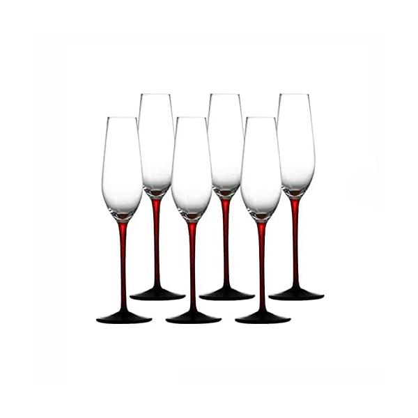 シャンパングラス クリスタルグラス 6個セット ワイングラス