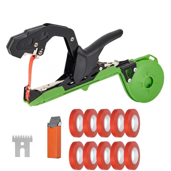 【時間と省力化】従来の手結びと比較して、工場のタイマシンは、手結びの3 ~ 4倍の作業を完了することができ、園芸作業時間を大幅に短縮し、労働強度を低減し、貴重な時間と人件費を節約します。結束機で結び目を結ぶのに2秒、手で結び目を結ぶのに6?...