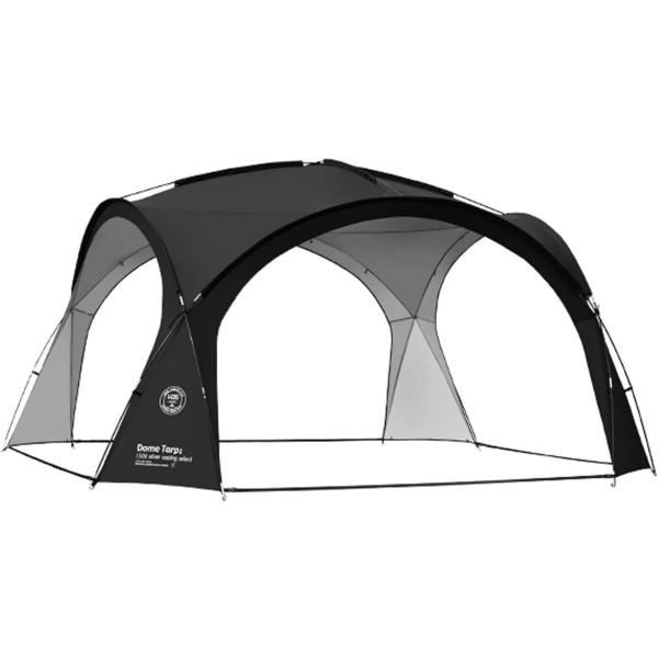 ドームタープ、150D 軽量 オックスフォード 防風耐水圧3000mm シルバー