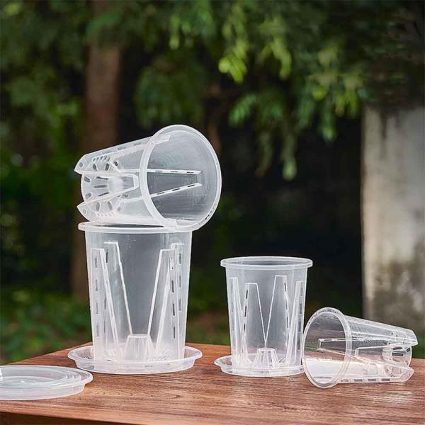 1、オーキッドポット、育苗ポット、種まきポット、苗ポット、2、保育園ポットの使用に最適3、穴付きで排水が簡単、水やりが簡単4、鉢のサイズ: 3号、スリットスリット鉢、ロング鉢5、屋内屋外植木鉢、蘭鉢、植え替え用、移植用、 5個の透明な蘭ポッ...