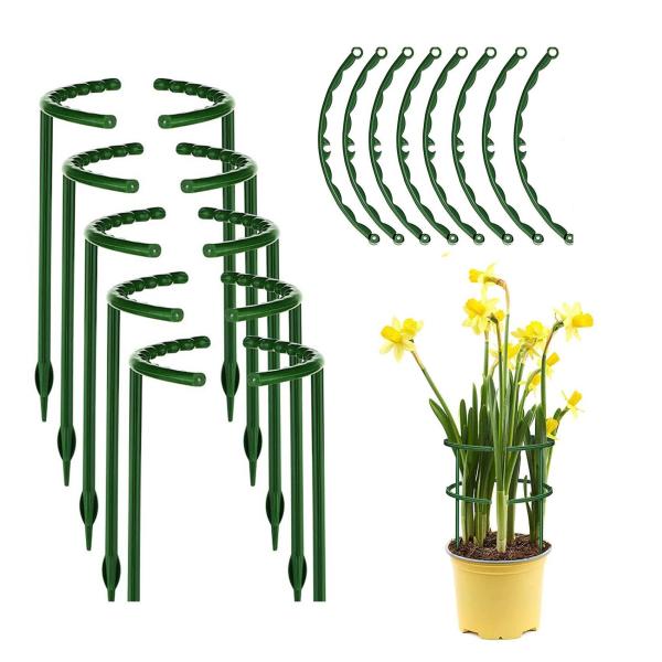 植物支柱 植物サポート 園芸 ガーデニング 支柱 観葉支柱 花支柱 盆栽用 固定 誘引 花サポート プラスチック ガーデニング用品 つる性植物 花支え 植物成長支柱