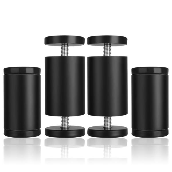 耐震 突っ張り棒 4本 家具固定用 伸縮棒 取付高さ4.2〜11cm 黒 kaino_p21022265abc3