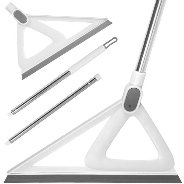 [簡単なメンテナンス]床の束縛は洗える、浸すことを恐れず、絞る必要はなく、維持が簡単で、使用後に髪をひねるのは簡単ではありません。[取り外し可能]シリコンのほうきの頭は取り外し可能で、ガラス、床、壁、トイレ、ベッドルーム、リビングルームなど...