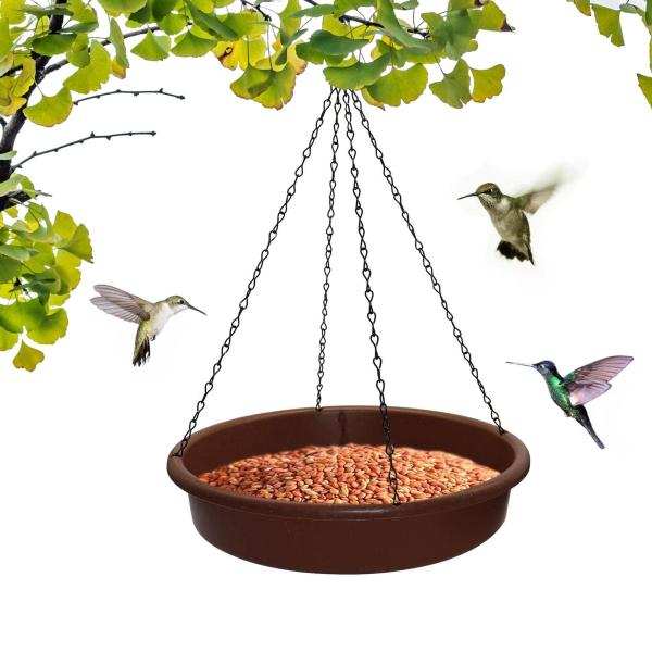 ?広いスペース：直径12インチのこのバードバスバードフィーダーには、複数の鳥が餌をやったり入浴したりするのに十分なスペースがあります。あなたはそれがひっくり返ることを心配する必要はありません。?優れた素材：このバードバスバードフィーダーはP...