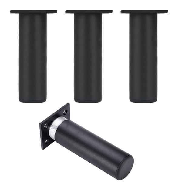 シンプルでエレガントなデザインで、キッチン、ソファ、デスク、コーヒーテーブル、テレビ台、キャビネット、ワードローブ、ベッド、棚、収納ラック、DIY家具などに最適な家具用脚の４点セットです。耐荷重パネルが極厚の4mmになり、チューブ壁の厚さは...