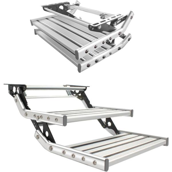 折りたたみ式 キャンピングカーステップ アルミニウム合金 シングル