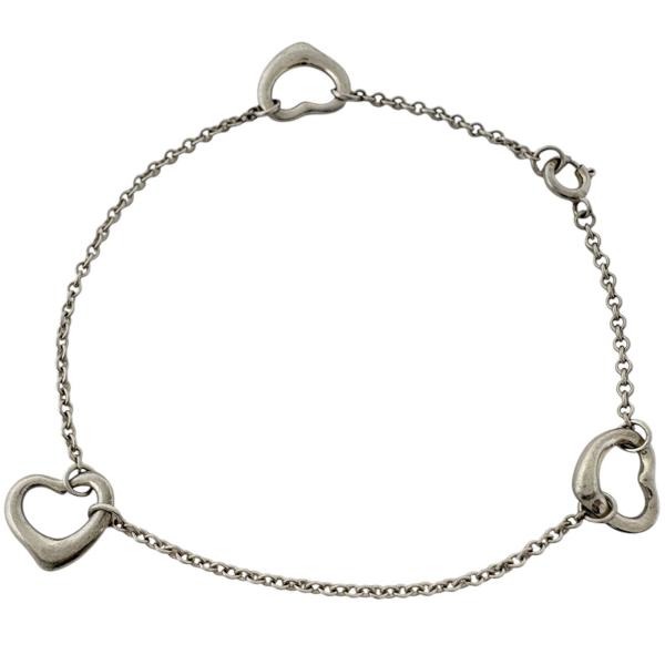 Tiffany & Co. シルバーオープンハートブレスレット TIFFANY&Co.（ティファニー） オープンハート ブレスレット トリプル