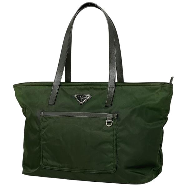 PRADA プラダ ロゴプレート トートバッグ ショルダーバッグ