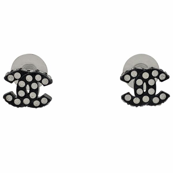 CHANEL シャネル ラインストーン フープピアス クレイジーカラー