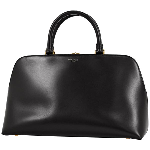 サンローラン オールレザー 本革 ハンドバッグ 黒 ロゴ 鍵 サックドジュール SAINT LAURENT サンローラン サック ド ジュール ハンドバッグ