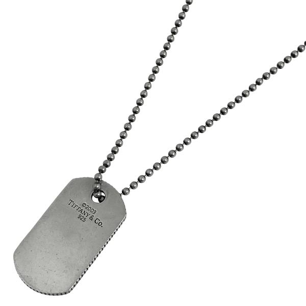 TIFFANY&Co.（ティファニー） ドッグタグ ネックレス ボールチェーン