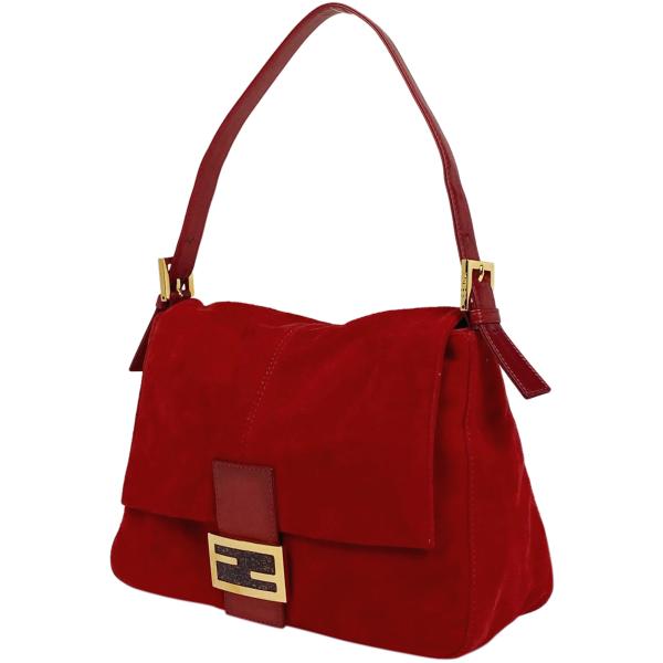 フェンディ マンマバケット ロゴ ワンショルダーバッグ 肩掛け 26325 スウェード レディース FENDI 【234-67086】 FENDI（フェンディ） マンマバケット ロゴ ワンショルダーバッグ