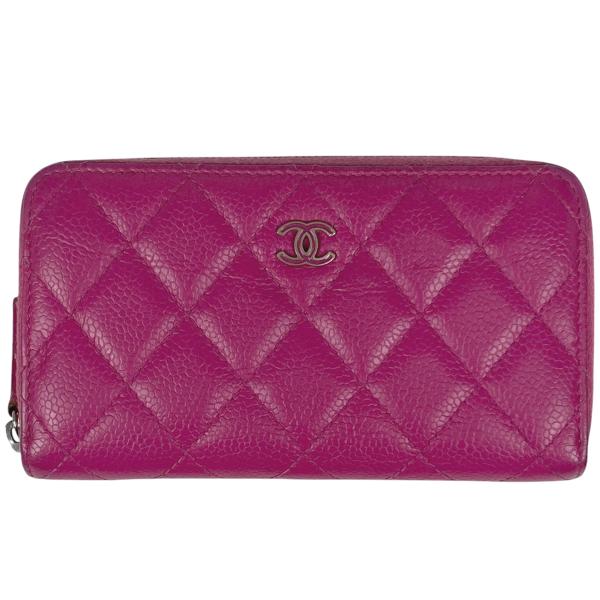 CHANEL シャネル 長財布 ココマーク キャビアスキン ラウンドファスナー CHANEL シャネル 長財布 ロングウォレット ラウンドファスナー