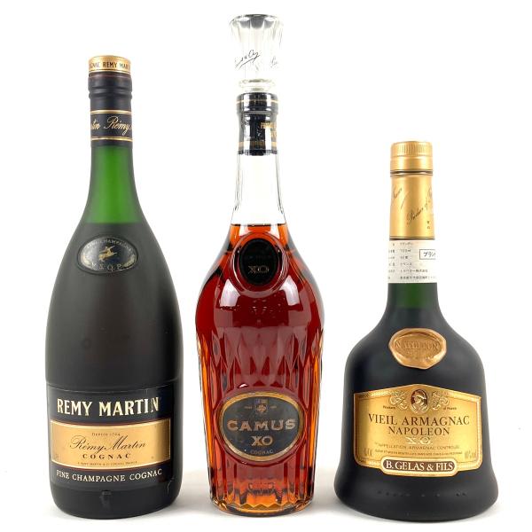 酒 3本 レミーマルタン マーテル サンヴィヴァン コニャック