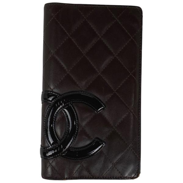 CHANEL シャネル カンボンライン 二つ折り 長財布 ココマーク CHANEL シャネル カンボンライン 二つ折り 長財布 ココマーク