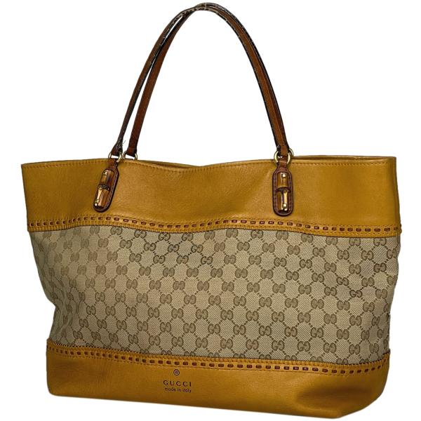 GUCCI（グッチ） GUCCI GG柄 トートバッグ バンブー ハンドバッグ
