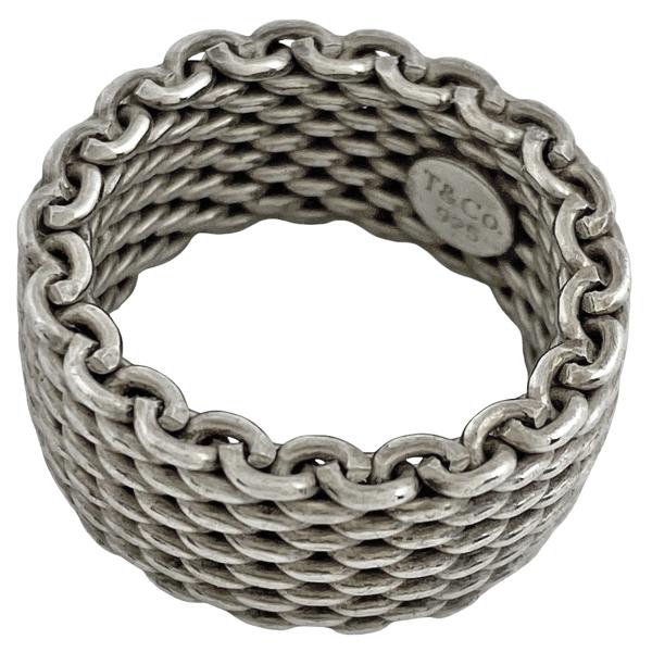 TIFFANY&Co. ティファニー サマセット メッシュ リング 指輪 約 TIFFANY&Co. ティファニー サマセット メッシュ リング 指輪 約