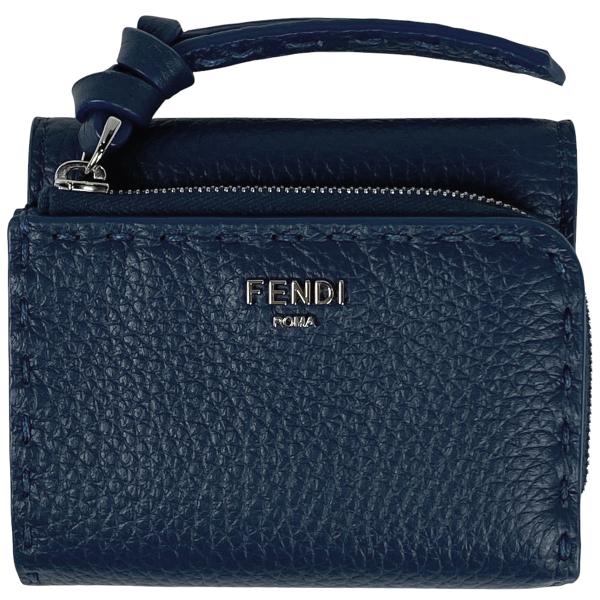 FENDI フェンディ ロゴ ピーカブー 三つ折り財布 コンパクト FENDI フェンディ ロゴ ピーカブー 三つ折り財布 コンパクト