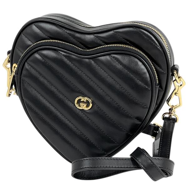 GUCCI ショルダーバッグ　 パテントレザー　 がま口　チェーン　ブラック GUCCI グッチ 550154 ラウンドチェーンショルダー ショルダー
