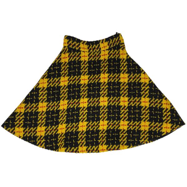 ミュウ ミュウ Miu Miu チェック柄 フレアスカート ツイード MG1077