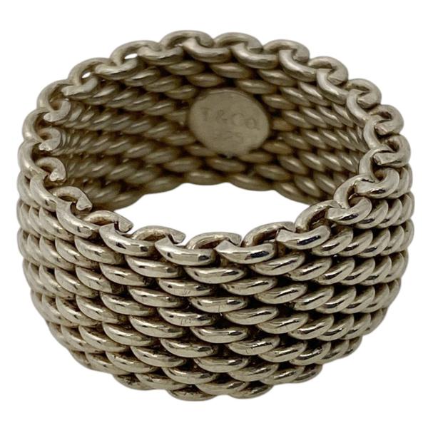 Tiffany サマセット シルバー リング 12号 TIFFANY&Co. ティファニー サマセット メッシュ リング 指輪