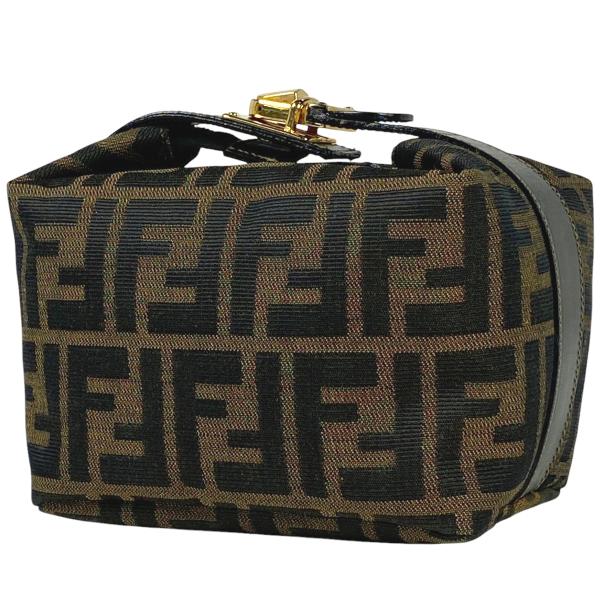 FENDI フェンディ ズッカ柄 バニティバッグ ハンドバッグ 化粧 FENDI フェンディ ズッカ柄 バニティバッグ ハンドバッグ 化粧