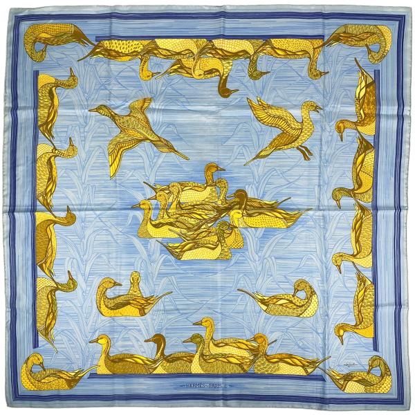 HERMES（エルメス） カレ 90 Mare aux Canards アヒルの池 スカーフ