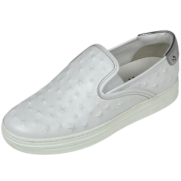 JIMMY CHOO ジミーチュウ スター エンボス スリッポン シューズ  