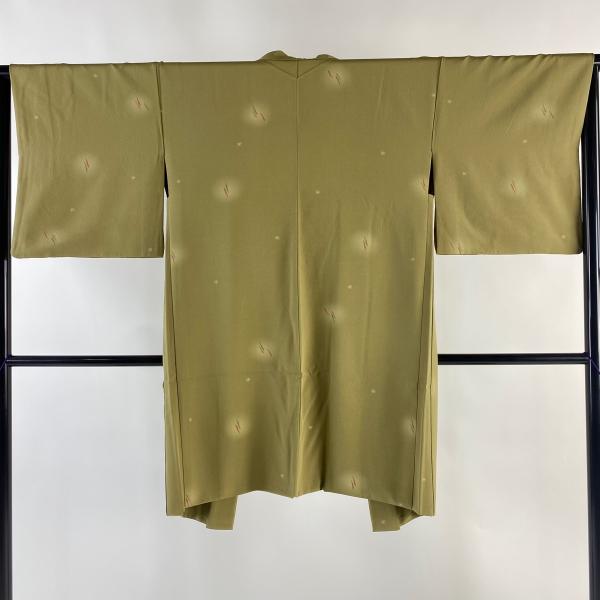 羽織 身丈99cm 裄丈67cm M 縦縞 縮緬 濃紫 正絹 美品 逸品 【中古  