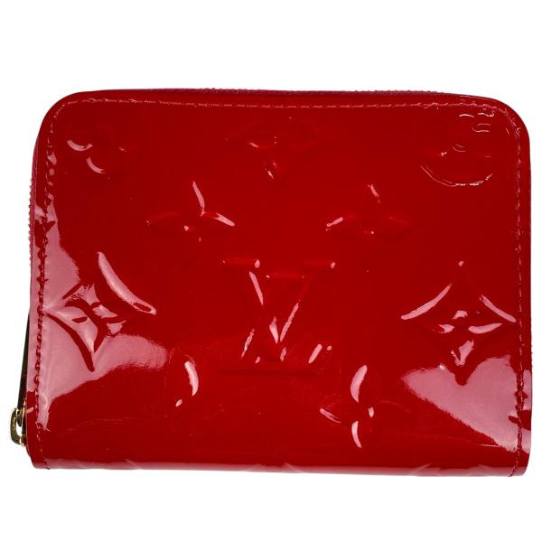 Louis Vuitton 赤 レザー ケース　ヴェルニジッピー LOUIS VUITTON ルイ・ヴィトン 小銭入れ 赤 財布