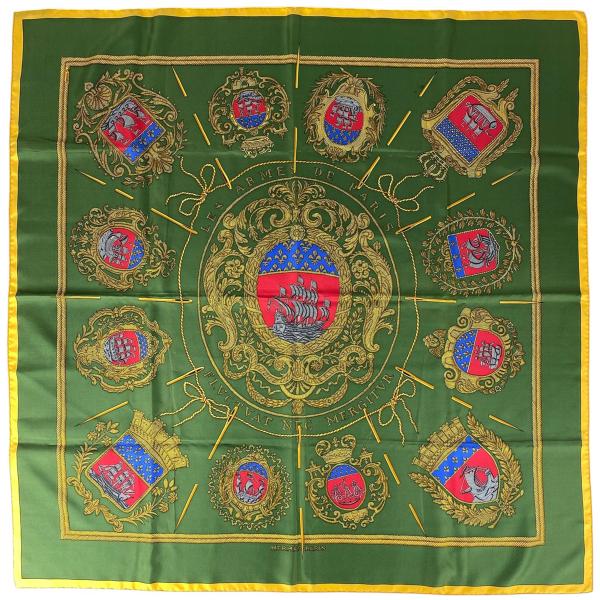 HERMES（エルメス） カレ 90 LES ARMES DE PARIS パリの紋章 スカーフ