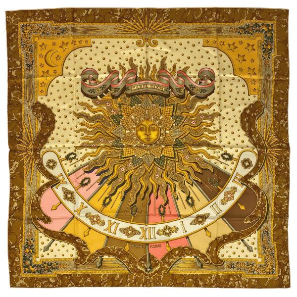 HERMES エルメス カレ90 CARPE DIEM シルク スカーフ HERMES（エルメス） カレ 90 CARPE DIEM 今日一日を楽しむ 太陽 月 星