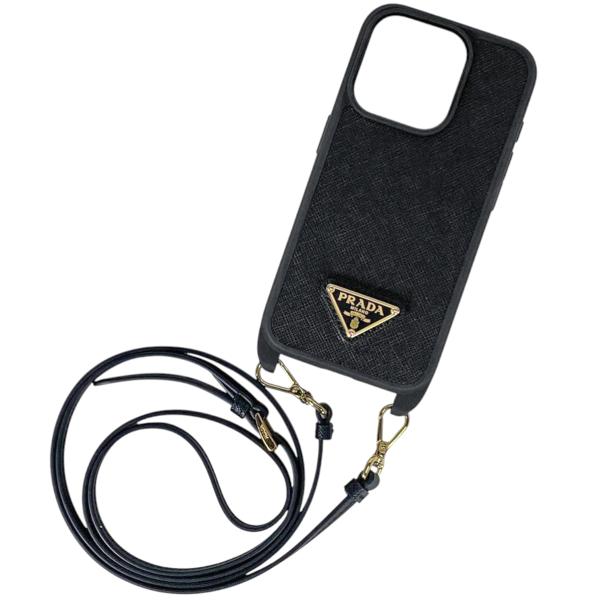 PRADA（プラダ） ロゴプレート スマホケース スマホカバー iPhone15