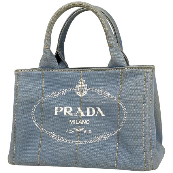 PRADA プラダ カナパ トート 2WAY ショルダーバッグ デニム PRADA プラダ カナパ トート 2WAY ショルダーバッグ デニム