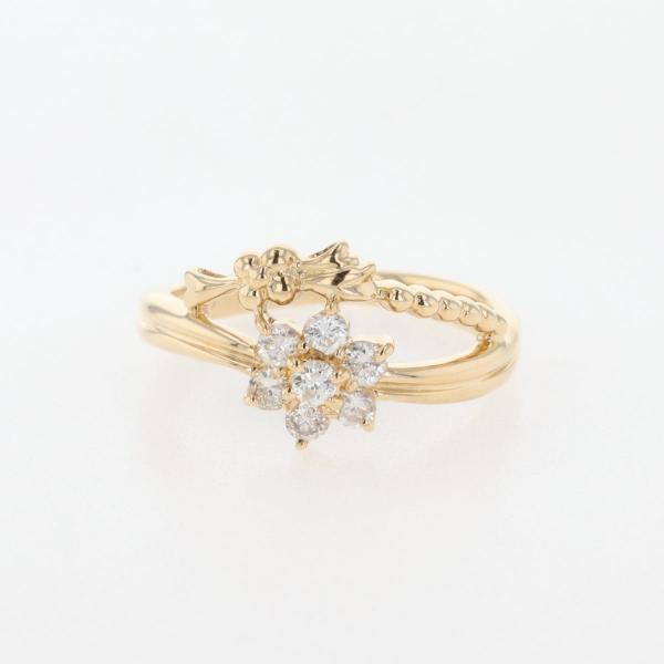 K18WG 花 フラワー モノクロ ダイヤ 12.5号 K18WG 花 フラワー モノクロ ダイヤ 12.5号