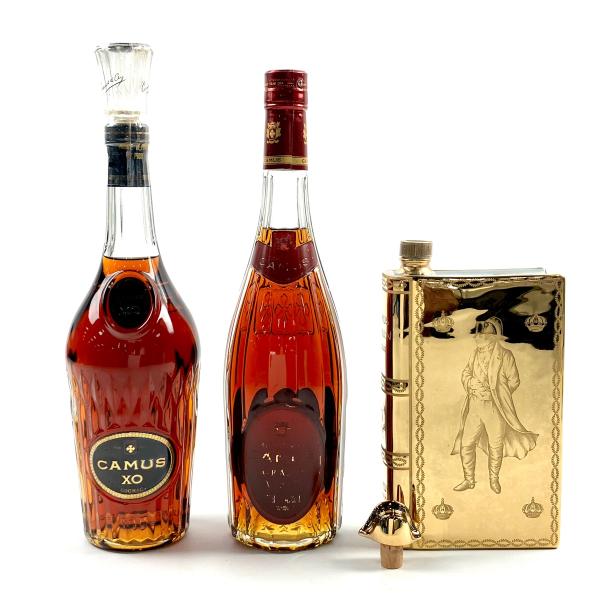 3本 カミュ CAMUS XO ロングネック グランド VSOP クリアボトル 3本 カミュ CAMUS XO ロングネック グランド VSOP クリアボトル